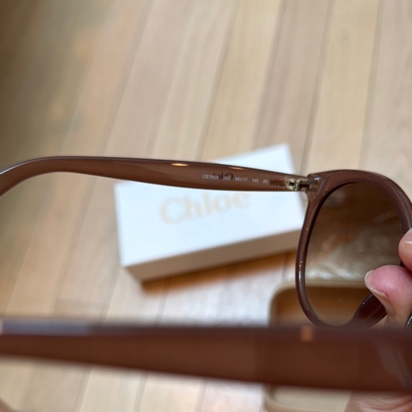 Chloe Elize Nude Sunglasses with Case - Picture 10 of 12